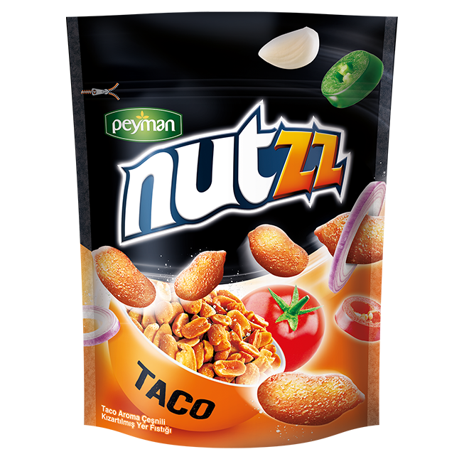 Nutzz Taco Çeşnili Kızartılmış Yer Fıstığı