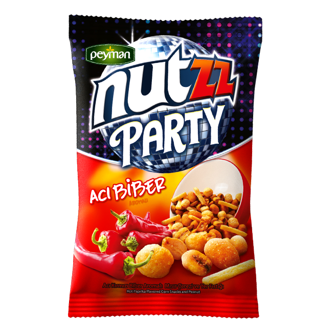 Nutzz Party Mix Hot Paprika Flavored